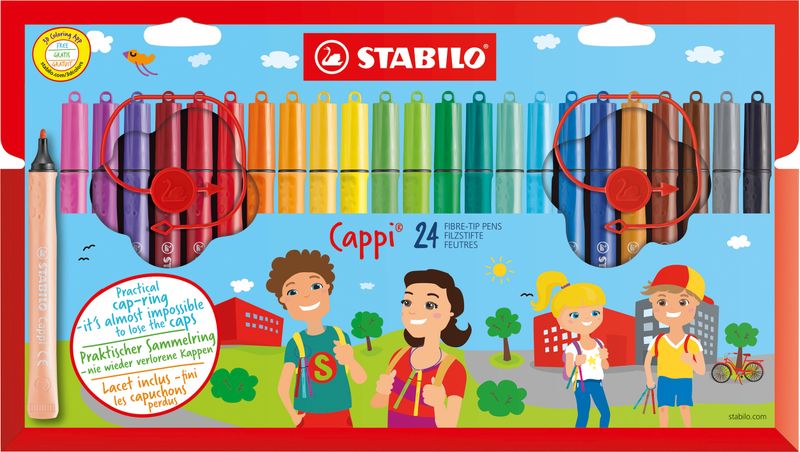 STABILO-Cappi-marcatore-Medio-Multicolore-24-pz