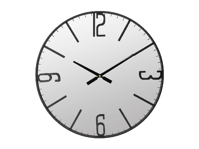 H&H Orologio da parete a specchio cm 60x4