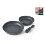 Ballarini Set 2 pezzi padelle Bolzano senza manico in antiaderente cm.24/28