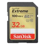 Sandisk EXTREME 32GB SDHC MEMORY CARD - 2-PACK 100MB/S 60MB/S UHS-I CLAS