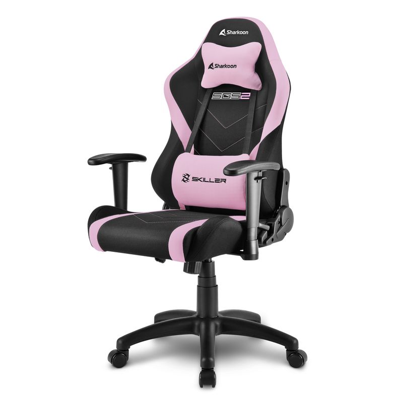 Sharkoon-Skiller-SGS2-Jr.-Sedia-per-gaming-universale-Seduta-imbottita-Nero-Rosa