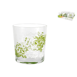 Vasos 6 Bicchieri Vetro Decorato Yasemin cl 36 Trasparente Pasabahce