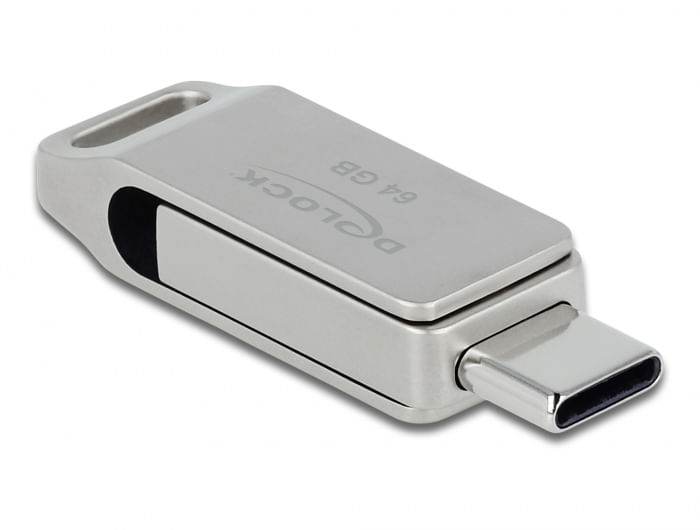 Delock-Doppia-memory-stick-USB-3.2-da-64-GB--USB-C-e-USB-A-