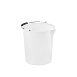Secchio Politene Stef Con Bordo 9 Litri Bianco Stefanplast