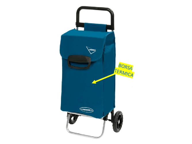Carrello Spesa Pisa Con Borsa Termica 60 lt Bormioli Rocco