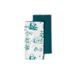 H&H Set 2 Strofinacci Cotone/Poliestere, 50X70Cm