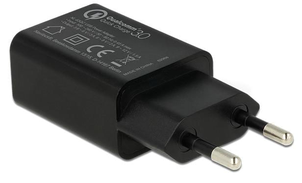 Caricabatterie-Navilock-1-x-USB-Type-A-con-Qualcomm-Quick-Charge-3.0-nero