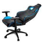 Sharkoon-Elbrus-2-Sedia-per-gaming-universale-Seduta-imbottita-Nero-Blu