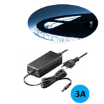 KIT STRISCIA LED 5050 FLESSIBILE 5M ADESIVA E ALIMENTATORE 3A BIANCO FREDDO IP65