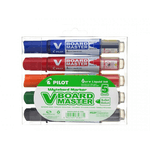 Pilot V-Board Master evidenziatore 5 pz Tipo di punta Nero, Blu, Verde, Arancione, Rosso