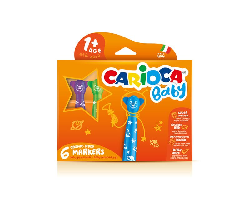 Carioca-Teddy-Marker-1--marcatore-Extra-grassetto-Multicolore-6-pz