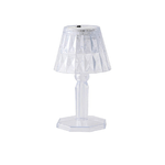 MINI LAMPADA TAVOLO COMODINO DIAMANTATA EFFETTO CRISTALLO LUCE CALDA DECORATIVA