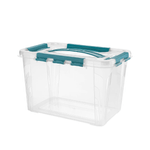 Box Hubert 29x19x18 blu 11091 Trasparente Keeeper
