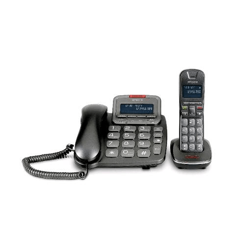 Emporia-TH-21ABB-telefono-Telefono-analogico-DECT-Identificatore-di-chiamata-Nero
