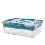 Box Hubert 39x29x12,4 vassoio blu 11102 Trasparente Keeeper
