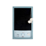 H&h Pirata Lavagna In Legno Con Cancelletto In Tessuto, 27x4 cm