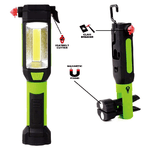 TORCIA LAMPADA DA LAVORO LED COB MARTELLO OFFICINA MAGNETICO TAGLIERINA CAMPING