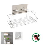 MENSOLA DA PARETE ADESIVA SCAFFALE ORGANIZER PORTAOGGETTI BAGNO CUCINA 03497