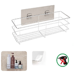 MENSOLA DA PARETE ADESIVA SCAFFALE ORGANIZER PORTAOGGETTI BAGNO CUCINA 03492