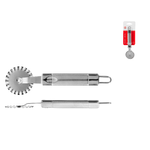 Rotella Tagliapasta Home  Kitchen Utensil In Acciaio Inox 22Cm