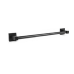 PORTA ASCIUGAMANI ASTA SUPPORTO 40CM BAGNO DA MURO ASCIUGA MANO CASA NERO 02107