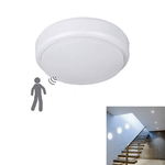 PLAFONIERA LED 9W DOME TONDO CIRCOLARE SENSORE MOVIMENTO IP56 BIANCO 6500K 1538