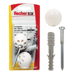 Fermaporta Fischer Parcolpi SA 1N K, modello 504638, colore Bianco, per proteggere porte e pareti