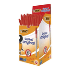 BIC Cristal Medium Rosso Penna a sfera Medio 50 pz