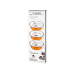 H&H Set 3 Pasta Combustibile Per Fornellino Fonduta, Argento E Arancio