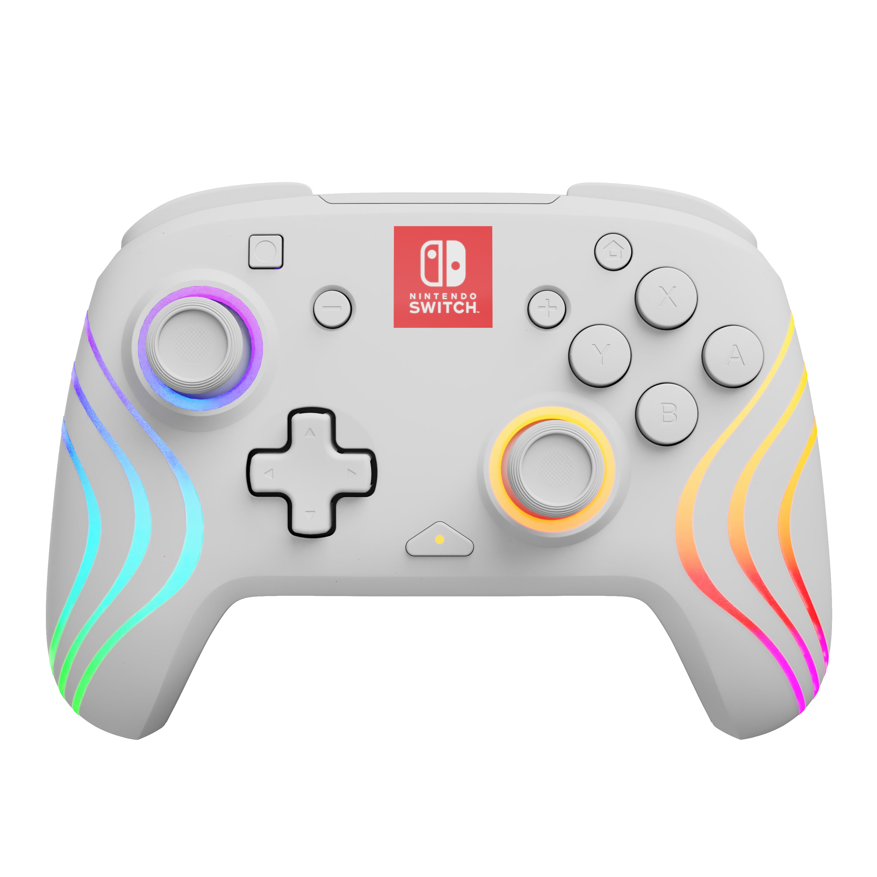 Performance Designed Products PDP Afterglow Wave Bianco Gamepad Analogico/Digitale Nintendo Switch, Nintendo Switch OLED