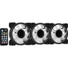 LOT-DE-3-VENTILATEURS-DE-BOITIER-AEROCOOL-MIRAGE-PRO-RGB-12CM--NOIR--AVEC-HUB-ET-TLCOMMANDE