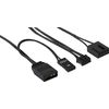 LOT-DE-3-VENTILATEURS-DE-BOITIER-AEROCOOL-MIRAGE-PRO-RGB-12CM--NOIR--AVEC-HUB-ET-TLCOMMANDE
