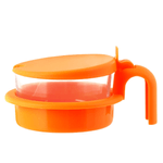 Formaggiera Polipropilene Home Colore Arancio Arancione 12x6x15 Cm