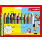 STABILO woody 3 in 1 duo Multicolore 10 pz