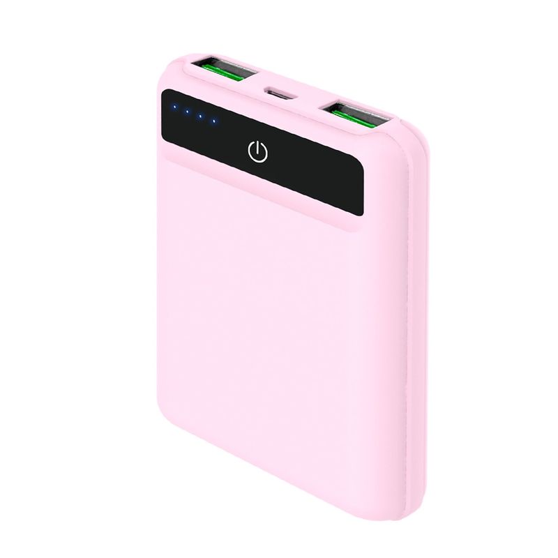 Celly-PBPOCKET5000PK-batteria-portatile-Polimeri-di-litio--LiPo--5000-mAh-Rosa