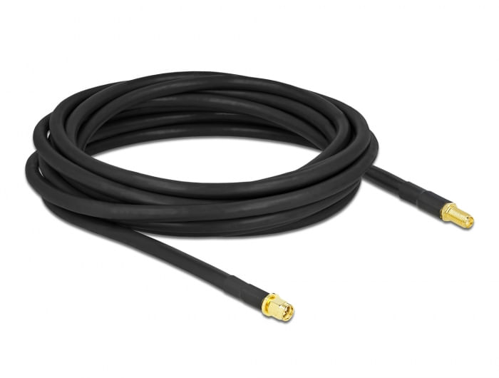 Delock Anschlsse 1 x SMA Stecker  1 x SMA Buchse  Impedanz 50 Ohm  Kabeltyp LMR300  Kabelart koaxial  Kabeldmpfung 031