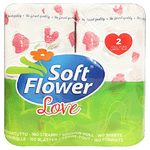 Soft Flower 2 Asciugatutto Decorato Love As2L