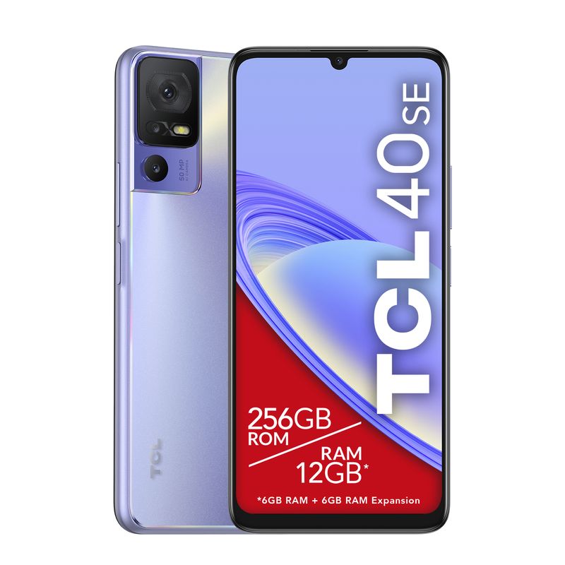 TCL-40-SE-171-cm--6.75---Doppia-SIM-Android-13-4G-USB-tipo-C-6-GB-256-GB-5010-mAh-Viola