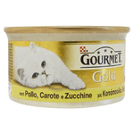 Alimento Gatto Gourmet Gold Lattine Pate' 85 Grammipollo/Carote