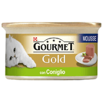 Alimento Gatto Gourmet Gold Lattine Mousse 85 Grammiconiglio