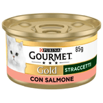 Purina Gourmet Gold Lattine Straccetti 85 Grammi Salmone Made In Italy