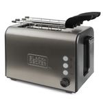 Black & Decker Black  Decker BXTOA900E tostapane 7 2 fetta/e 900 W Nero, Acciaio inossidabile