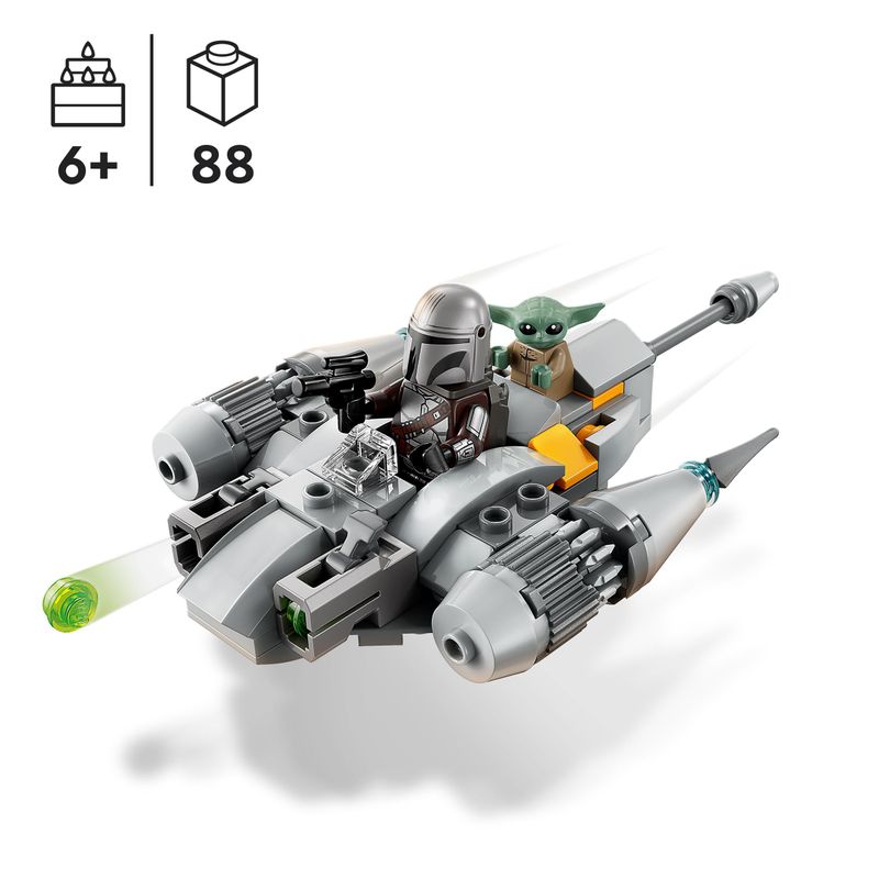 LEGO-Star-Wars-75363-Starfighter-N-1-del-Mandaloriano-Microfighter-Gioco-da-Costruire-con-Grogu-Baby-Yoda-Regali-Bambini-6-