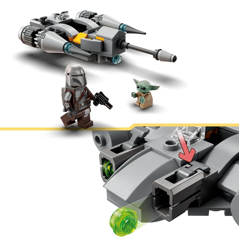 LEGO-Star-Wars-75363-Starfighter-N-1-del-Mandaloriano-Microfighter-Gioco-da-Costruire-con-Grogu-Baby-Yoda-Regali-Bambini-6-