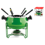 Servizio Fonduta Antiaderente 10 pezzi Verde Home