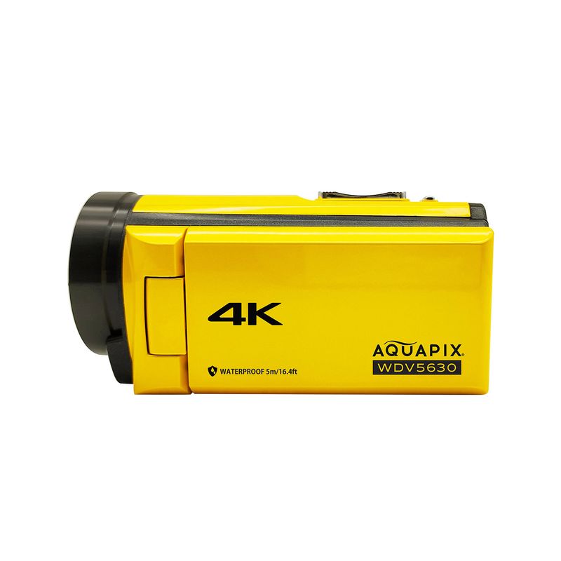 Aquapix-WDV5630-Videocamera-palmare-13-MP-4K-Ultra-HD-Giallo