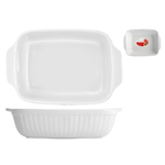 Pirofila rettangolare in ceramica con maniglie di cm 33,5x24