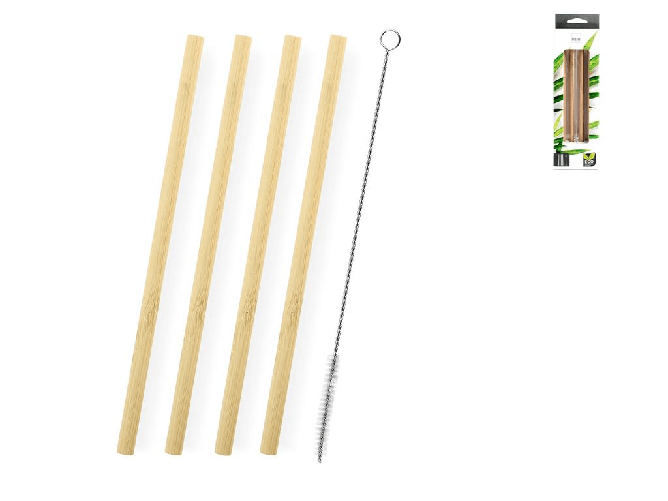 Set H&H new  4 Cannucce In Bambu' Cm22, Con Scovino