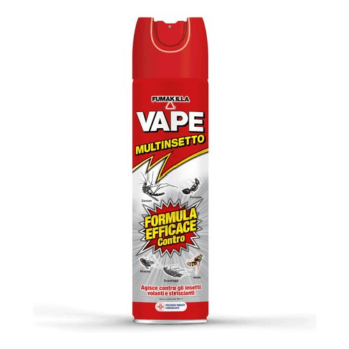 Vape Insetticida multinsetto Spray 400ml Zanzare Mosche Formiche Scarafaggi