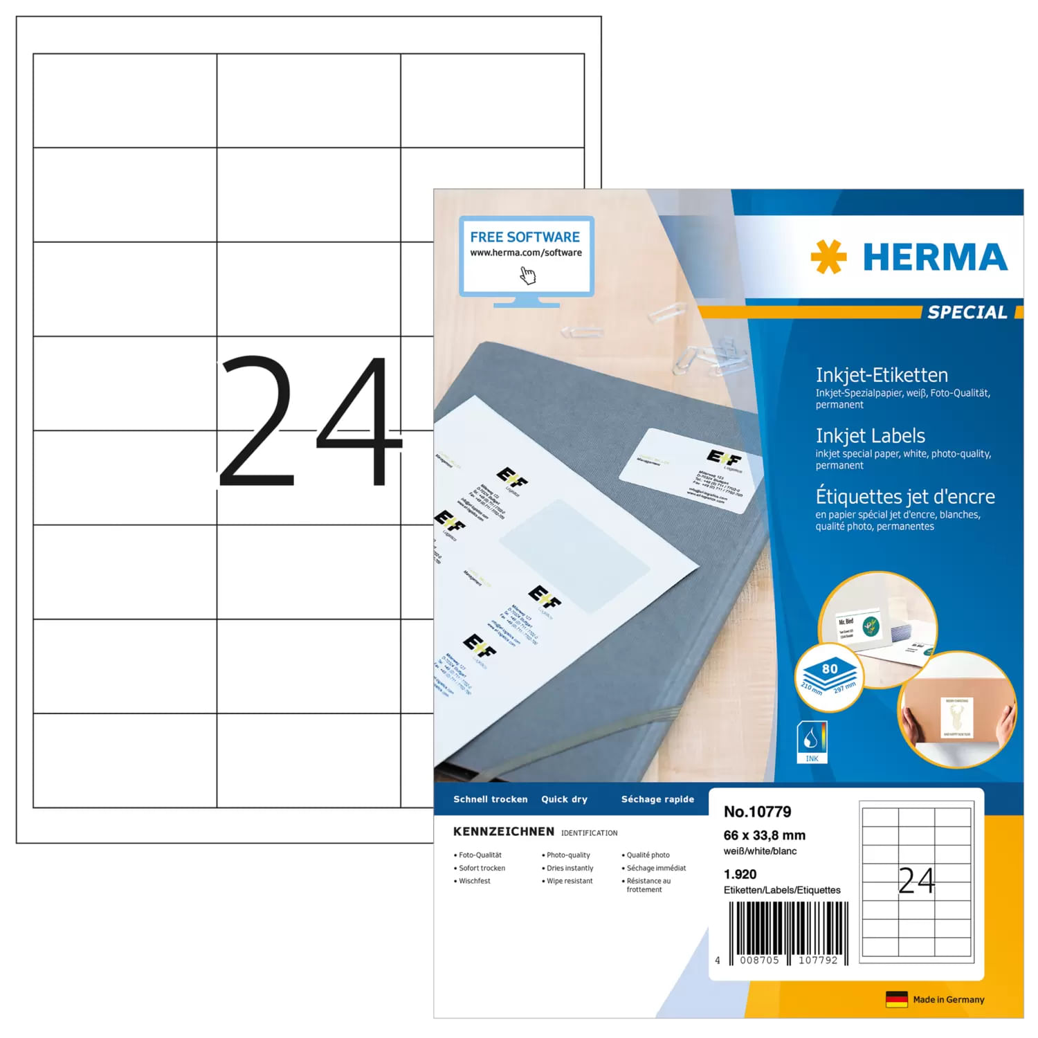 HERMA 10779 etichetta per stampante